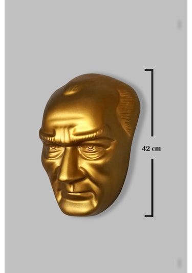 Atatürk Maskı 42 Cm Fiber Glass Okul Resmi Kurum Mask