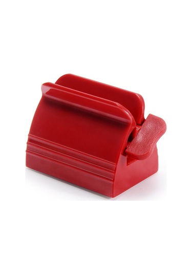 Kırmızı Çok İşlevli Diş Macunu Sıkacağı Haddeleme Tüp Sıkacağı Kolay Taşınabilir Kaymaz Diş Macunu Dispenseri Banyo Aksesuarları Setleri Kırmızı