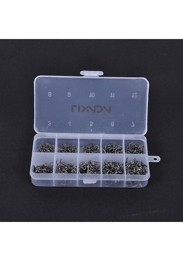 Lixada-600 Adet Delikli Balık Jig Kanca Olta Takımı