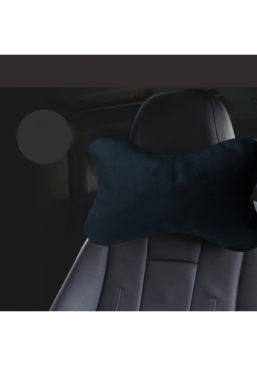 Oto Araç Oyuncu Koltuk Boyun Yastığı 25x17cm 2 Adet Al4335 Siyah