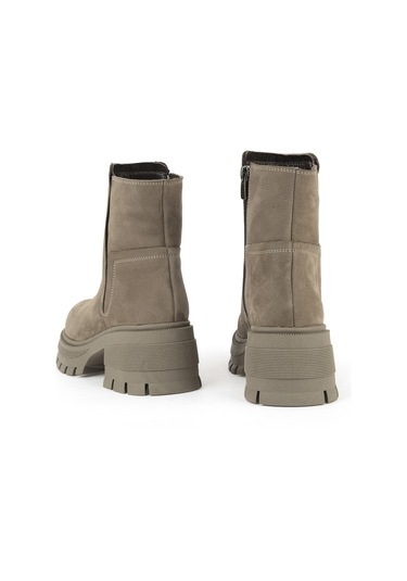 Ziya, Kadın Hakiki Deri Bot 153359z6152 Vizon 143359z6152 310 Vizon