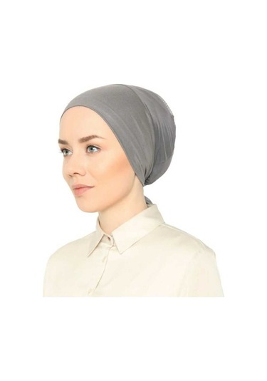 Fileli Dikişsiz Bone Koyu Gri Koyu Gri