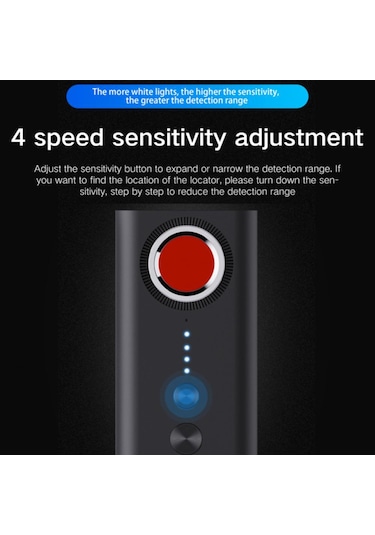 Sones T1 Kamera Dedektörü Gps Konumlandırma Monitörü İzleme Dedektörü Siyah Siyah