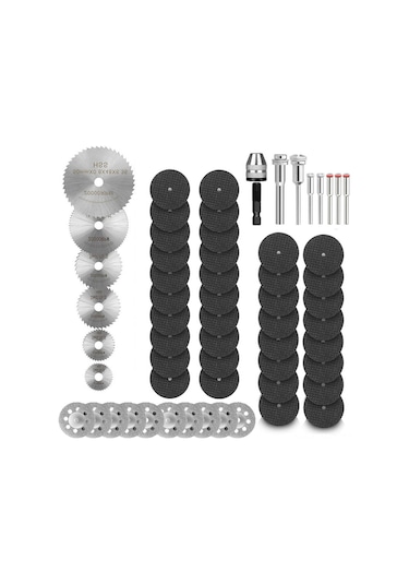 Wezone 60 Parça Matkap Aksesuar Seti - Hss/reçine/elmas Testereler - Ahşap, Pvc, Yumuşak Metal Kesimi - Dıy Ve Marangozluk İçin