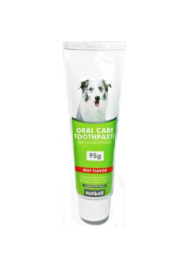 Nunbell Biftek Aromalı Köpek Diş Macunu 95 G + Diş Fırçası 4'lü