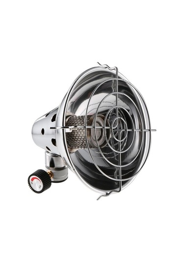 Pazly Açık Gaz Isıtıcı - Taşınabilir Propan Bütan Kamp Ocağı Isıtma Sobası - Kış Kamp İçin Hafif Ve Dayanıklı Paslanmaz Çelik Isıtıcı Gümüş