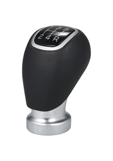 Ranyeek Kia Rio 5 2012-2015 İçin 5 Vites Deri Plastik Vites Topu - Siyah Siyah
