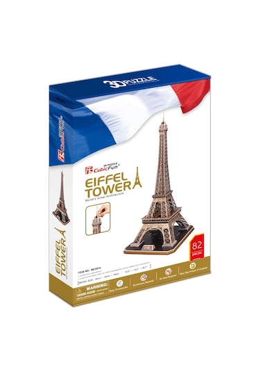 Cubic Fun 3D 82 Parça Puzzle Eyfel Kulesi - Fransa