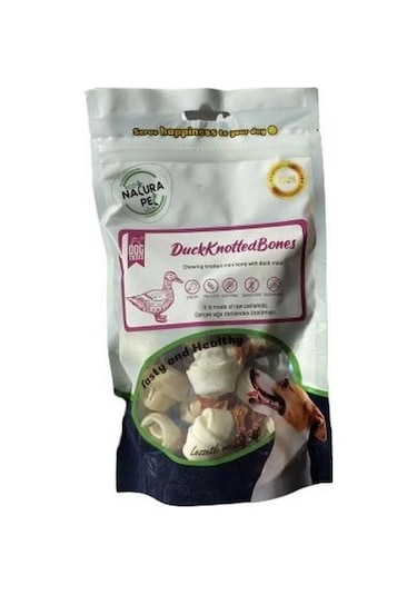 Eco Natura Pet Duck Knotted Bones Ördek Etli Düğüm Kemik 100 G