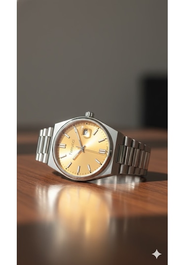 Ferrucci Erkek Kol Saati Gümüş Renk, Turuncu Kadran - Fc03223m.04, 2 Yıl Garantili Gümüş