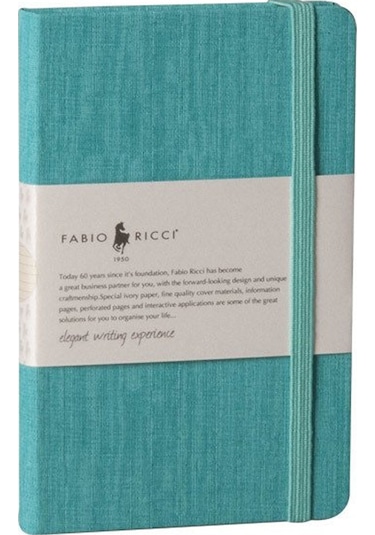 Fabio Ricci Lepidus 1046 Turkuaz Kareli Defter Turkuaz