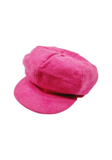 Uniquetrenders Kadın Arkadan Lastikli Kışlık Baretta Şapka Fuşya