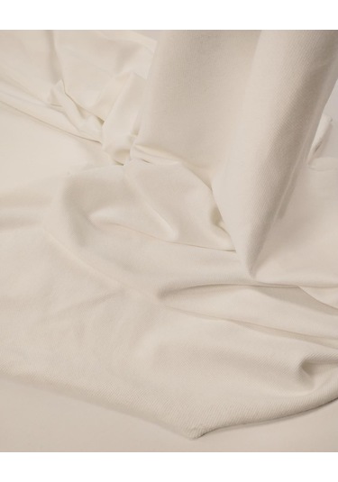 Beyaz Lacoste Görünümlü Örme Kumaş Esnek Tok Duruşlu Bluzluk & Elbiselik 140x220cm-11668
