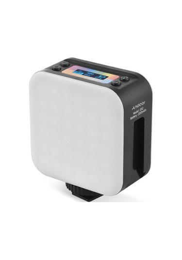 Andoer D02 Çift Taraflı Cep Rgb Video Led Dolgu Işığı Siyah Siyah