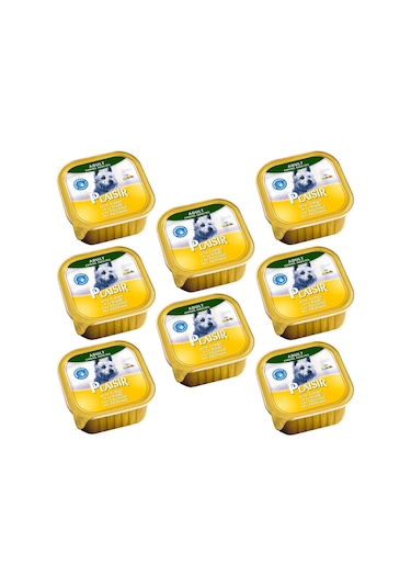 Plaisir Hindi Etli Pate Konserve Yetişkin Köpek Maması 8 x 150 G