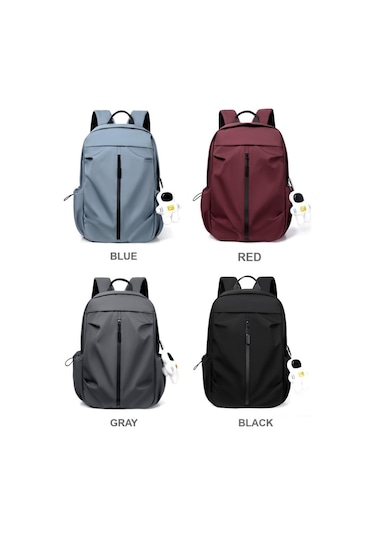 Ranyeek Su Geçirmez Anti-hırsızlıklı Çift Omuzlu Sırt Çantası, Büyük Kapasite, Seyahat/okul İçin, 7.9" Tablet Uyumlu, Astronot Figürlü, Pembe 9399 Çok Renkli