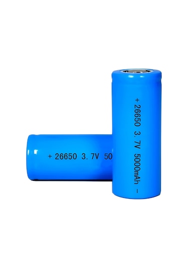 26650 3.7 V 5000 mAh Lithium Li-ion Şarjlı Pil 2 Adet
