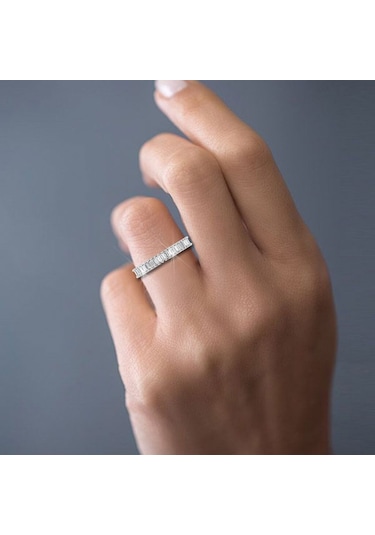 1,50 Karat Pırlanta Tamtur Baget Yüzük