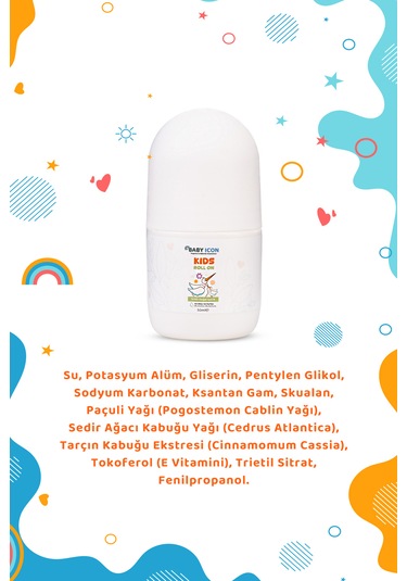 Çocuk Roll On Miniklere Özel Doğal Formül