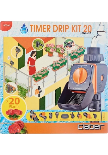 Claber 90766 Tımer Kıt 20 Logıca Damla Sulama Ve Zamanlayıcısı