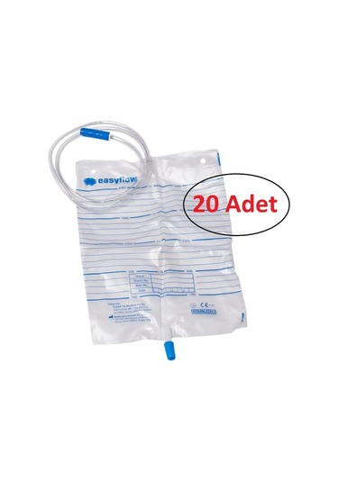 Musluklu Steril Idrar Torbası 2000 Ml 20'li Paket