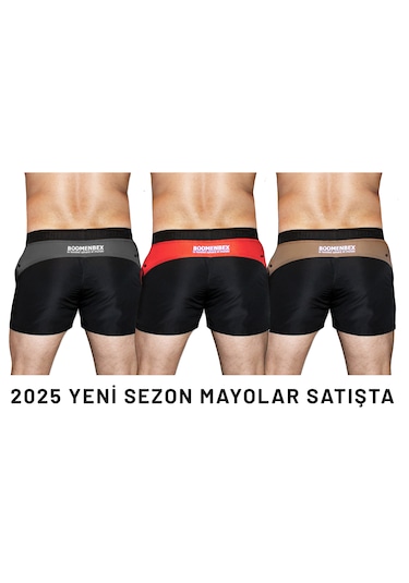 Boomenbex Avandgard Siyah Vizon Mayo Şort Yeni Sezon Siyah