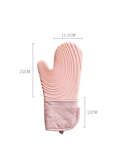 Sones Kalınlaştırılmış Silikon Eldivenler Ev Mikrodalga Fırın Anti-haşlanma Yalıtım Eldiveni