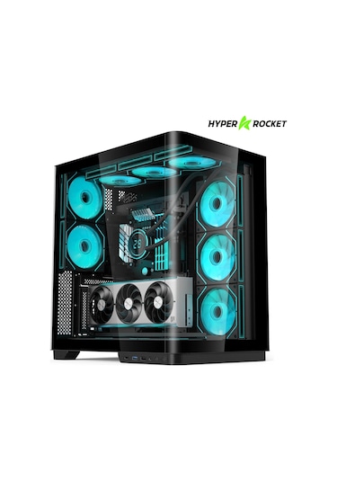 Hyper Rocket V335r Blk Micro-atx Gaming Siyah Oyuncu Kasası + 850w Psu