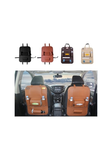 Pazly Pu Deri Koltuk Çantası - Hafif, Pratik Ve Düzenleyici Araç İçi Çözümü