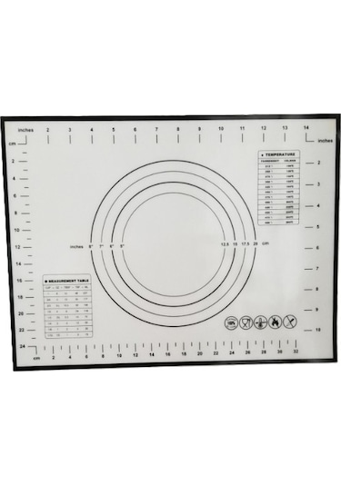 Akıllıelma-krd Home Silikon Hamur Matı Krd-5612 Siyah 40x30