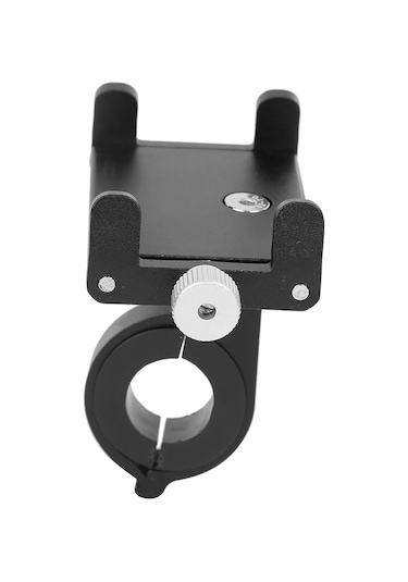 Ximistore9 Alüminyum Çelik Bisiklet Telefon Tutucu - Mekanik Kilitleme, 360 Döner, 3.5-6.5 İnç Telefonlar İçin, 18-31mm Direk Uyumlu Siyah