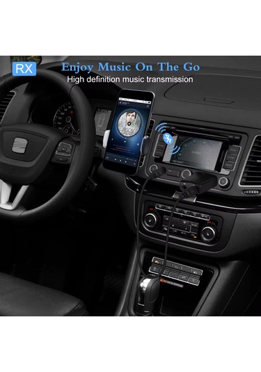 Zf-169plus Kablosuz 3in1 Bluetooth 5.0 Usb Ses Adaptörü Alıcı-verici Transmitter-receiver Araç 3.5mm Aux Stereo Tv Pc Hoparlör Bilgisayar Tablet Kulaklıklar İçin