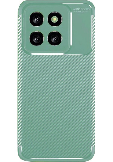 Xiaomi 14t Kılıf Focus Carbon Silikon Kapak Su Yeşili