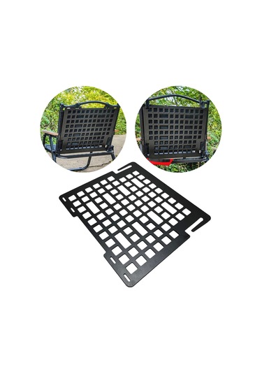 Dolıty Kamp Sandalyesi Arka Dayanağı Depolama Rafı Arkalığı Siyah Çok Renkli