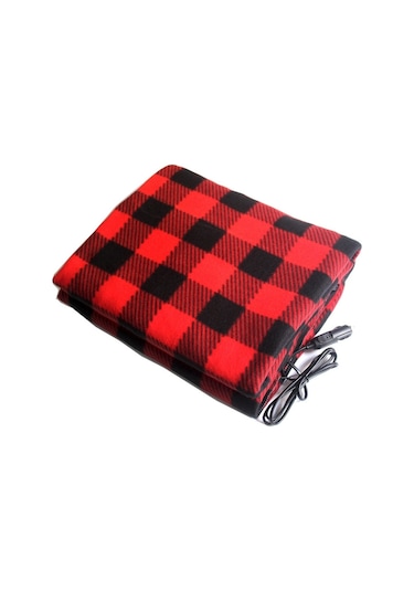 Sones 12v Araba Kış Elektrikli Isıtma Battaniyesi Sıcaklık Kontrol Tipi Kırmızı