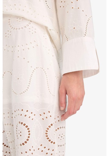 Defacto Regular Fit Brode Plaj Pantolonu-fall İn Love E4711ax25smwt16 Beyaz