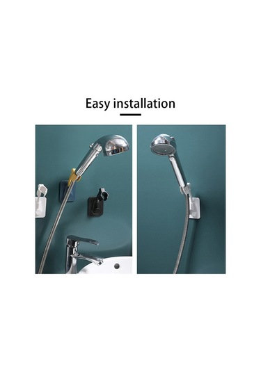 Primepickings Sarı 360 Ayarlanabilir Banyo Duş Başlığı Tutucu Duvara Monte Duş Başlığı Memesi Tutucu Br 2 Katlı Gri