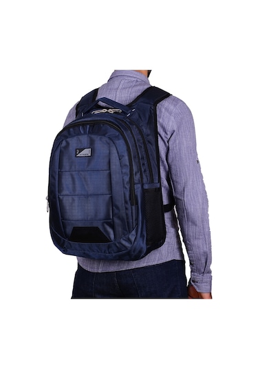 Unisex Çok Gözlü Ortopedik Sırt Destekli Günlük Sırt Çantası , Okul Sırt Çantası Lacivert