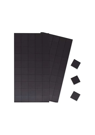 80 Adet Yapışkanlı Mıknatıs Magnet, Süsleme Mıknatısı 4X4 Cm