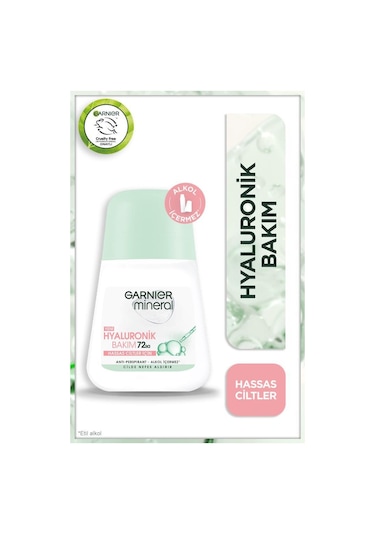Garnier Mineral Hyaluronik Bakım 72 Saat Kadın Roll-On Deodorant 50 ML