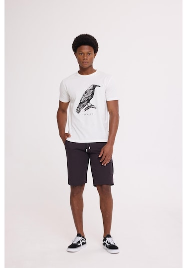 The Crow Cash Cargo Sweatshort Antrasit Polyester Pamuk Şort Antrasit