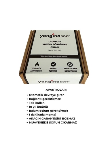 Pano Tipi Otomatik Yangın Söndürme Cihazı