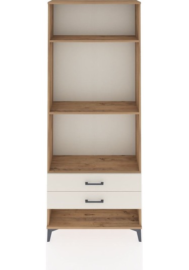 Arges Dolap 3 Raflı 2 Çekmeceli 88x30x221 Çam-aytaşı Çam