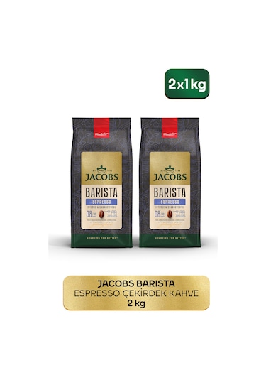 Jacobs Barista Editions Çekirdek Kahve Espresso 2 x 1 KG