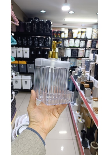 Lüks Banyo Lavabo Sıvı Sabunluk Evye Bulaşık Deterjanlık Gold