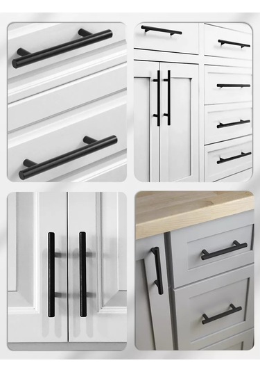 Trs Group Siyah Raylı Mobilya Kulpları 96 Mm Mobilyalar İçin 169915936 Siyah Mat