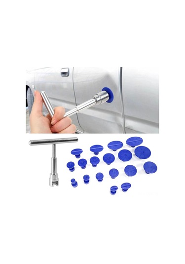 Qingmipy Oto Gövde Çukurluk Tamiri Seti - Boya Olmadan Halka Ve Darbe Yaranları Tamiri, Alüminyum T Tipi Kaydırıcı Çekiç İle 18 Parça Saksi, Metal, Cam Ve Seramik Üzerinde Kullanımı