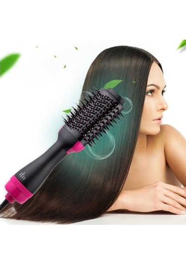 3in1 Tarak Saç Şekillendirici Düzleştirici Kurutmalı Fön Tarağı