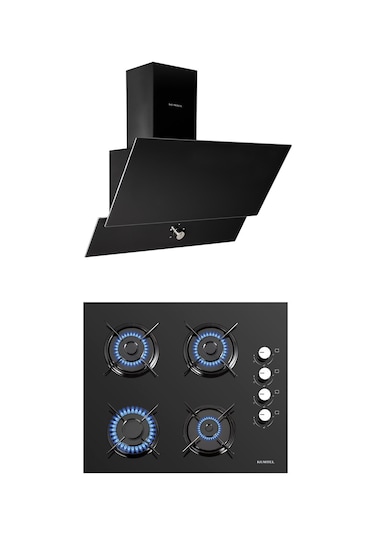 Kumtel KO-40 TAHDF - DA6-830 Siyah Ankastre Set