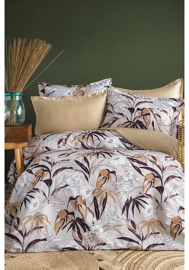 Hiros 210 Tc 83 Tel Pamuk Saten Nevresim Takımı Tek Kişilik